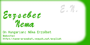 erzsebet nema business card